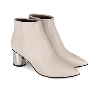 PEDRO GARCIA White leather disco booties boots 40 10